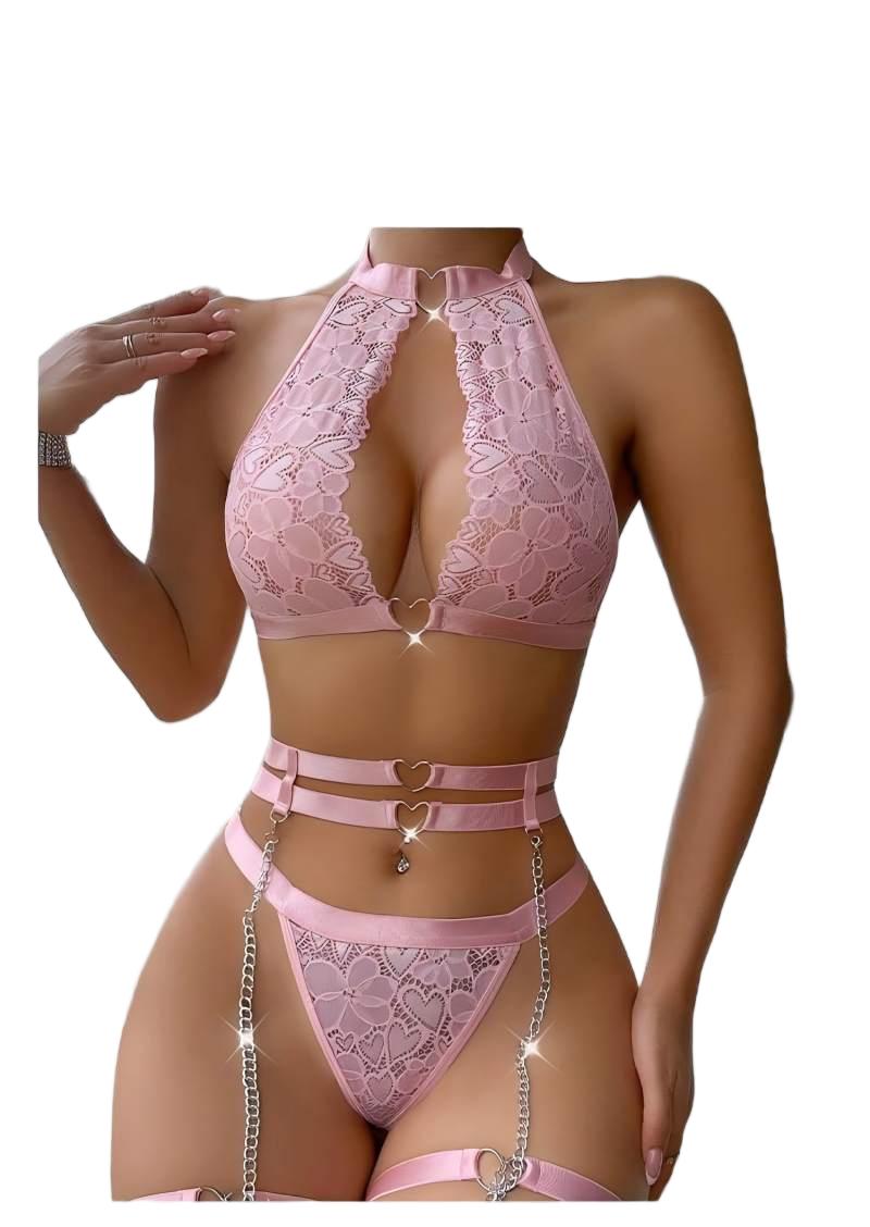 Sexy Lingerie Set Push Up Lace - Underwire Bra Padded 评论和价格
