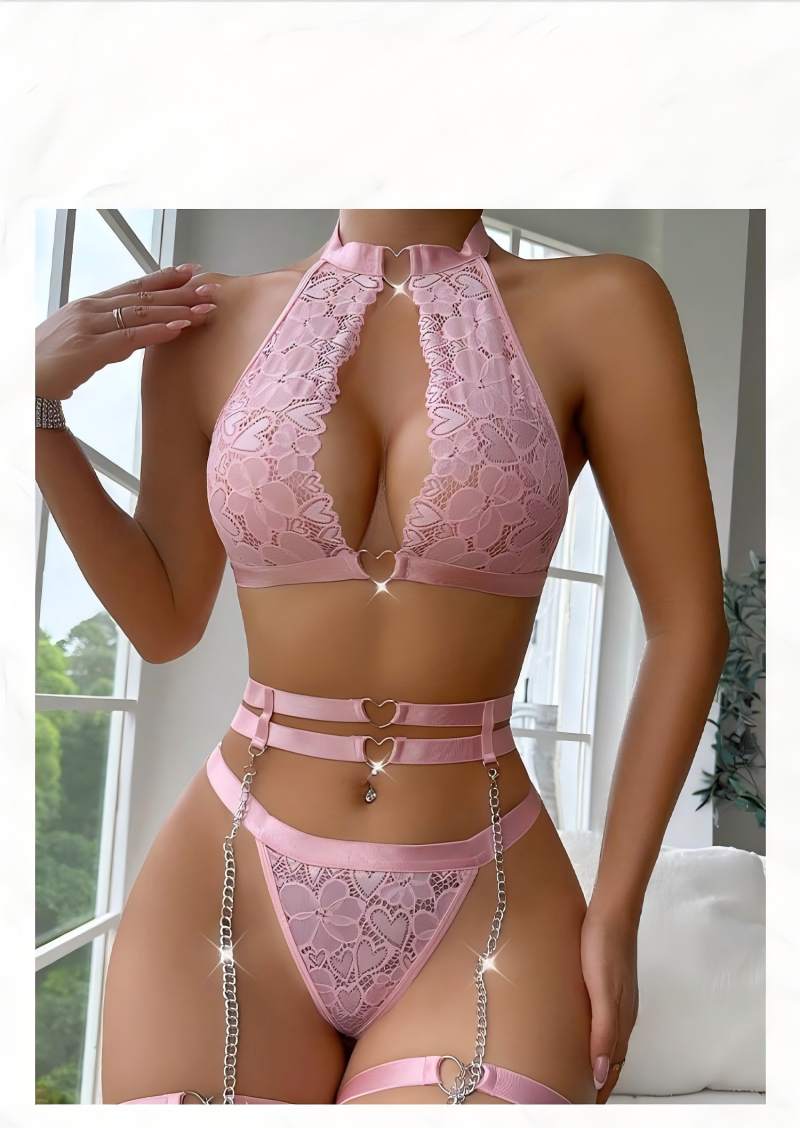 Sexy Lingerie Set Push Up Lace - Underwire Bra Padded 评论和价格