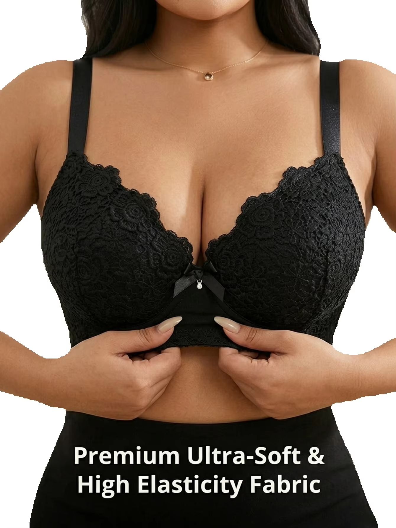Women Plus Size Floral Push Up - Underwire Bra Padded 评论和价格