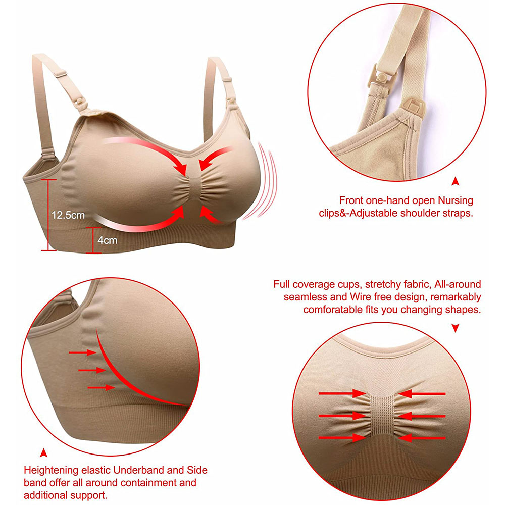 Womens Maternity  Nursing Bra  - Sleep Bra Bralette 评论和价格