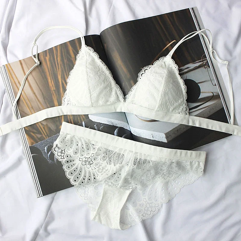 KUCLUTfull lace triangle cup s - Sleep Bra Bralette 评论和价格